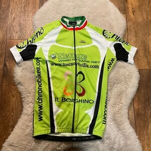 GSG Cycling Jersey Mens XS Zip Front Bike Technical‎ Gear Shirt Made In Italy